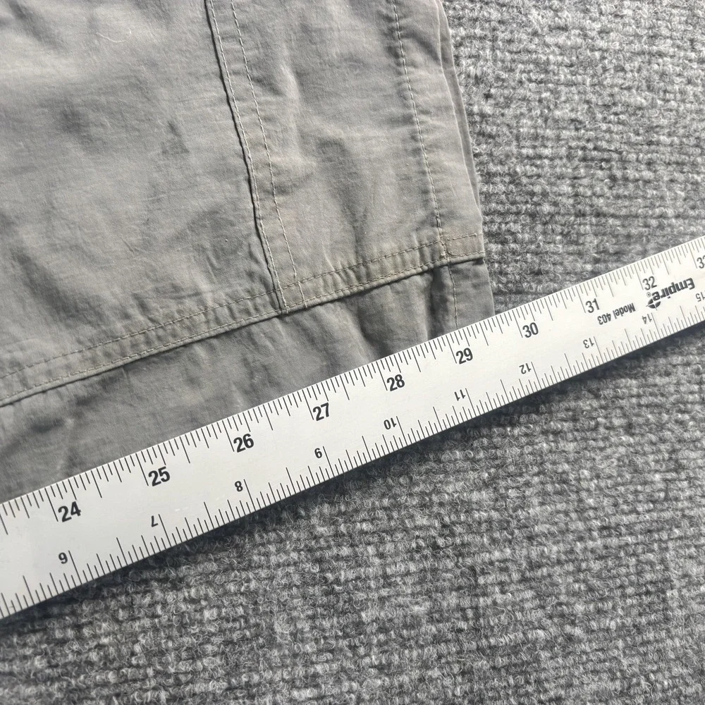 REI Cargo Pants Mens 36x32 Gray Hiking Outdoor‎ Elastic Waist Pockets Trail